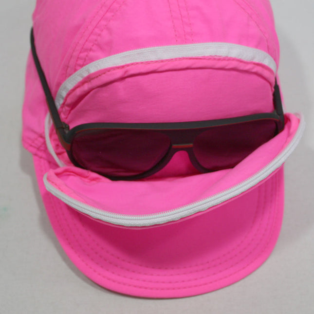 Cap Sac Adjustable Cap with Pocket - Neon Pink