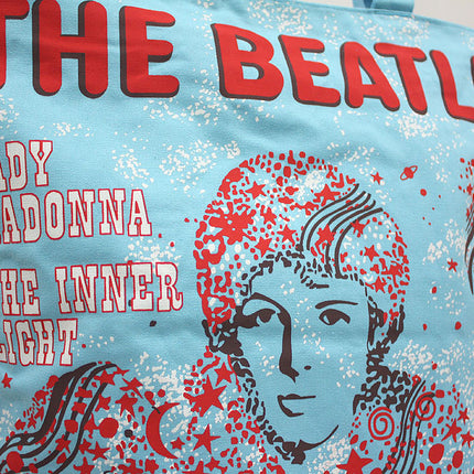 The Beatles Cotton Tote Bag with Zip Top Lady Madonna