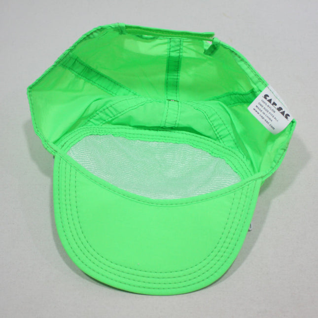 Cap Sac Adjustable Cap with Pocket  Neon Green