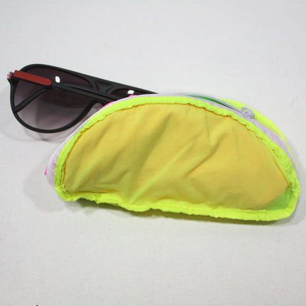 Cap Sac Adjustable Cap with Pocket Tri-Color - Pink/Yellow/Green