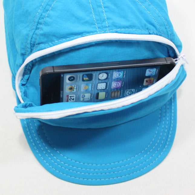 Cap Sac Adjustable Cap with Pocket Turquoise