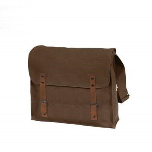 Canvas Medic Cross Body Messenger Bag - Brown