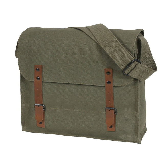 Canvas Medic Cross Body Messenger Bag - Olive Drab