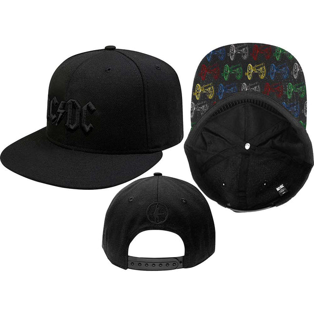AC/DC Unisex Canon Pop Art Hard Rock Adjustable Snapback Baseball Cap
