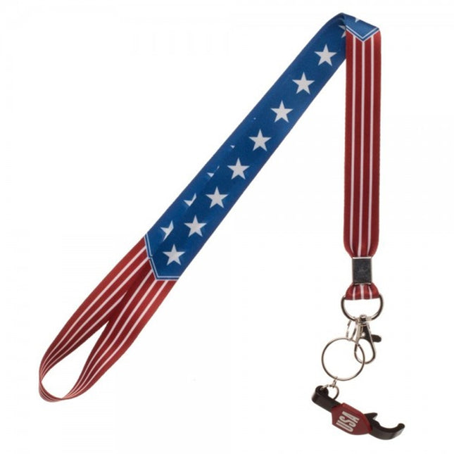 Americana Lanyard w/ Bottle Opener