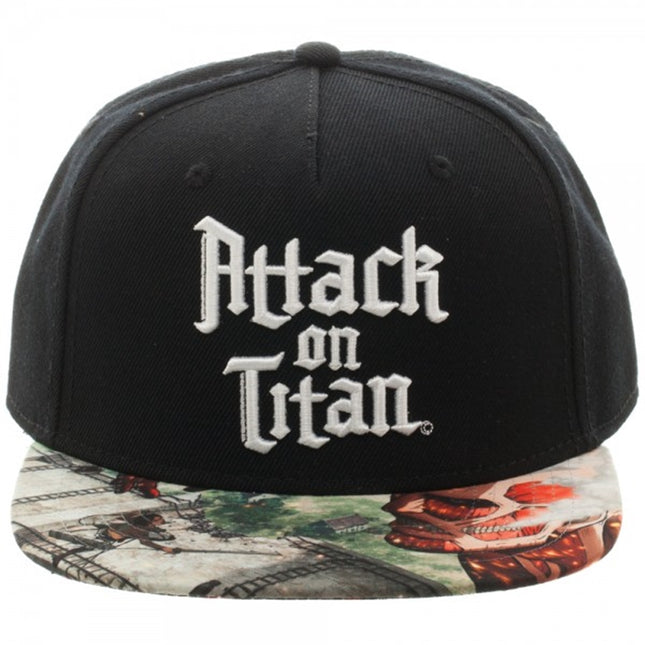 Attack on Titan Sublimated Bill Snapback Baseball Cap