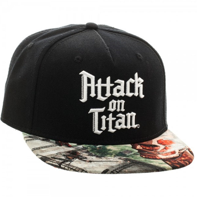 Attack on Titan Sublimated Bill Snapback Baseball Cap