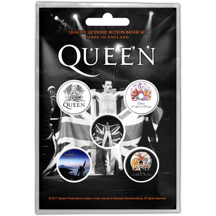 Queen Freddie Button Mini Badge Pack