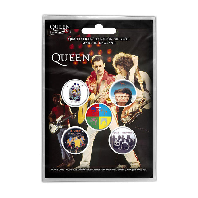 Queen Later Albums Button Mini Badge Pack