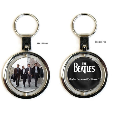 The Beatles On Air Two Sided Metal Key Chain Key Ring
