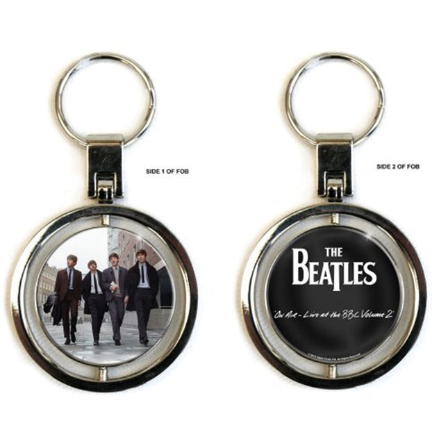 The Beatles On Air Two Sided Metal Key Chain Key Ring