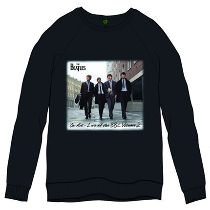The Beatles On Air Black Men's Cotton Long Sleeve Sweatshirt