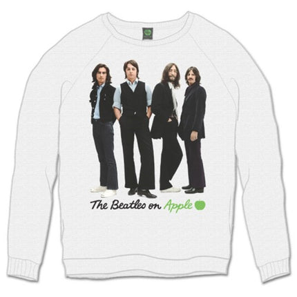 The Beatles Iconic Image White Men's Cotton Long Sleeve Sweatshirt