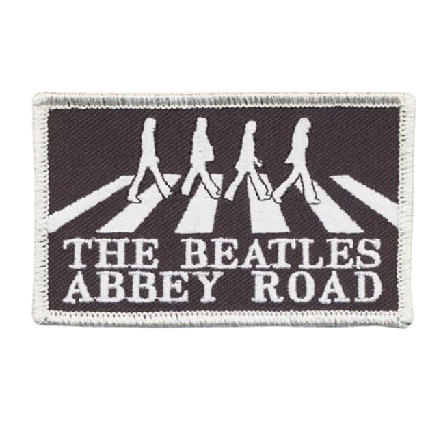 The Beatles Classic Abbey Road Crossing Embroidered Iron on Patch Silver