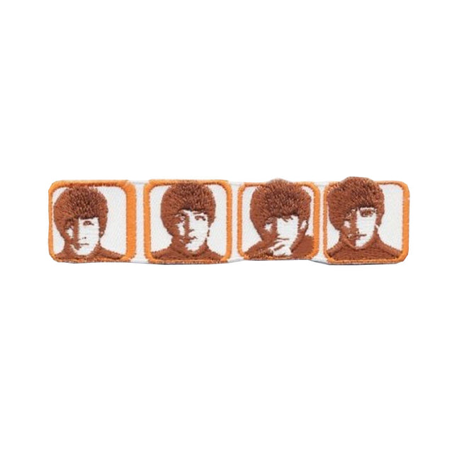 The Beatles Classic Heads in Boxes Embroidered Iron on Patch