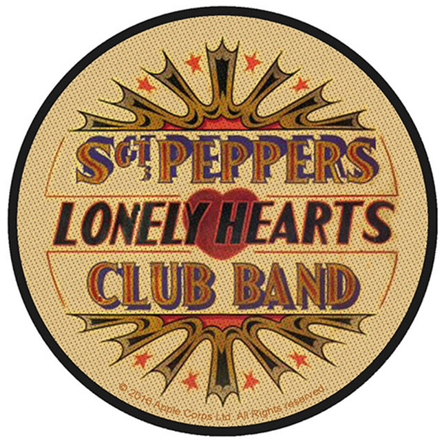 The Beatles Classic Vintage Sgt. Pepper Drum Embroidered Iron on Patch