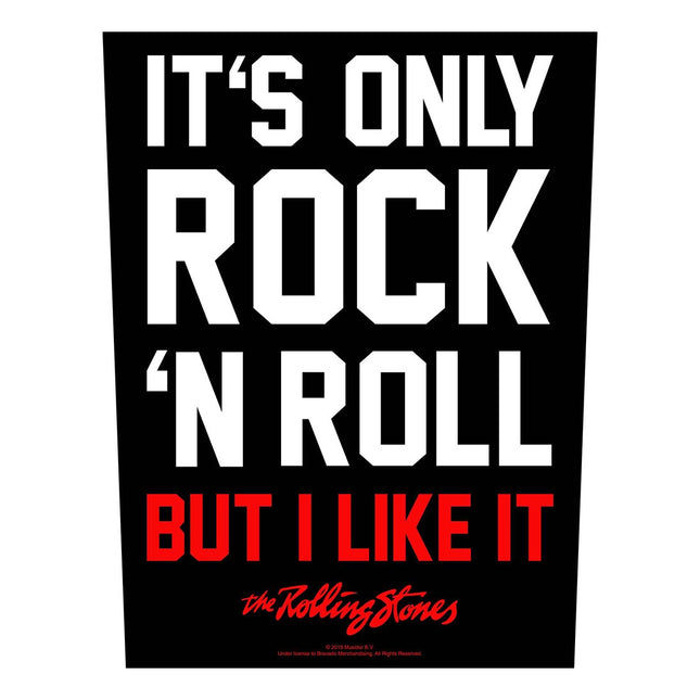 The Rolling Stones Sew on Woven Back Patch - Rock N' Roll
