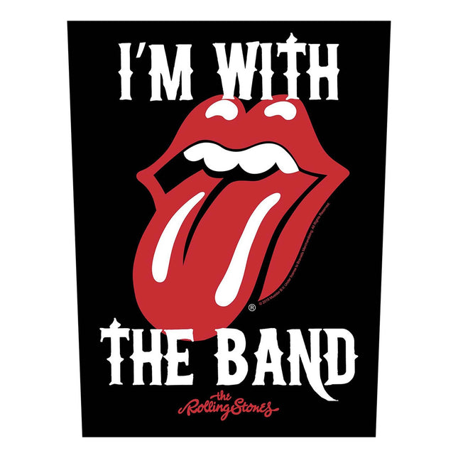 The Rolling Stones Sew on Woven Back Patch - I'm with the Band