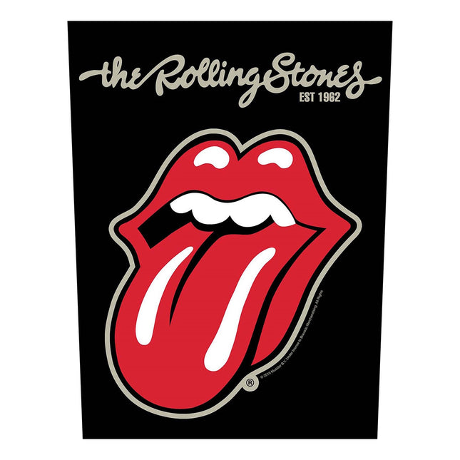 The Rolling Stones Sew on Woven Back Patch - Plastered Tongue