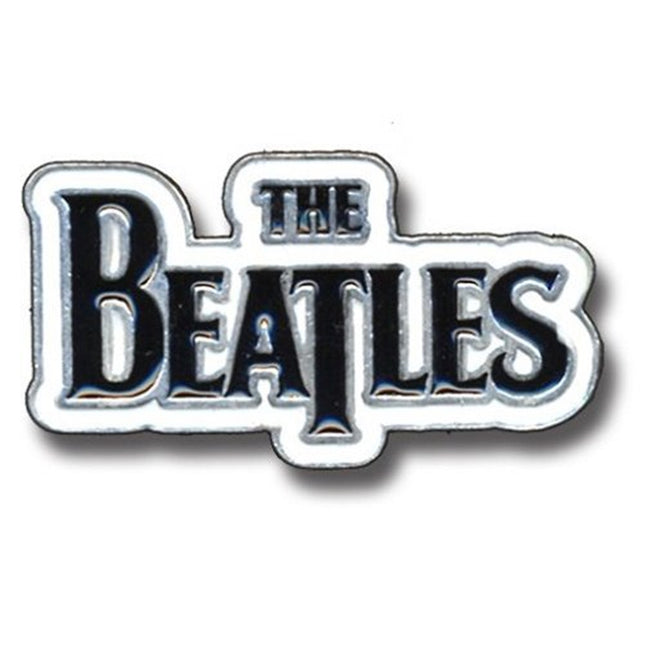 The Beatles Drop T Logo Black Enamel Metal Pin Badge