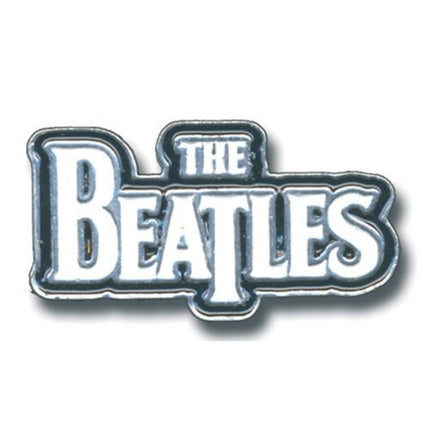 The Beatles Drop T Logo White Enamel Metal Pin Badge