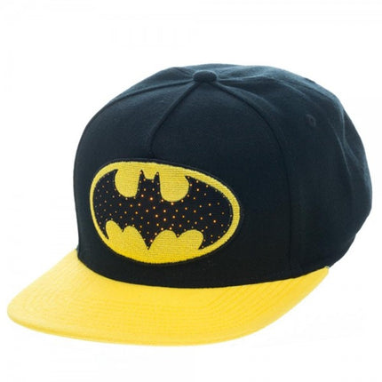 Batman Fiber Optic Lights Logo Snapback Baseball Cap