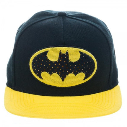 Batman Fiber Optic Lights Logo Snapback Baseball Cap