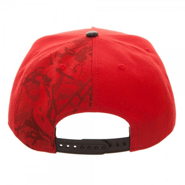 DC Comics Batman Harley Quinn Carbon Fiber Flat Brim Snapback Adjustable Baseball Cap