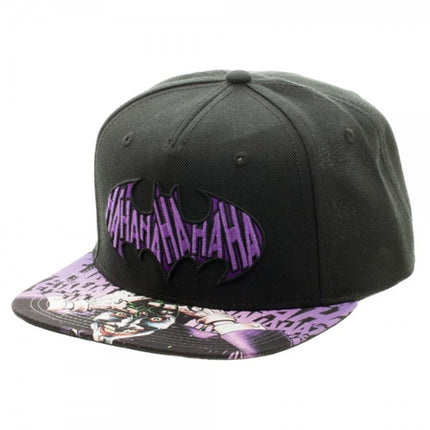 Batman Joker Sublimated Bill Adjustable Snapback Baseball Cap