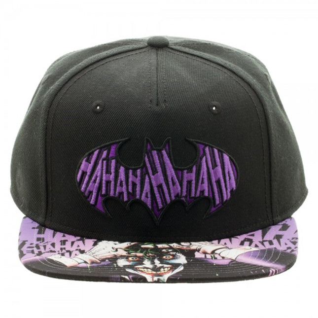 Batman Joker Sublimated Bill Adjustable Snapback Baseball Cap
