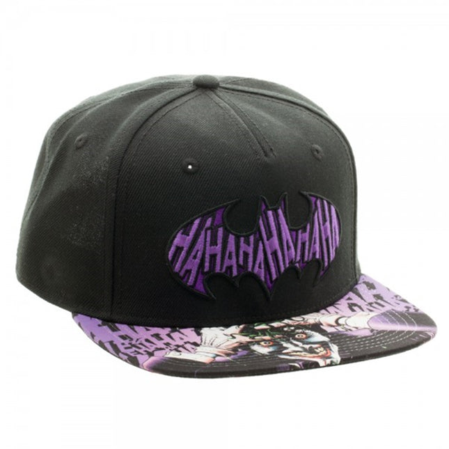 Batman Joker Sublimated Bill Adjustable Snapback Baseball Cap