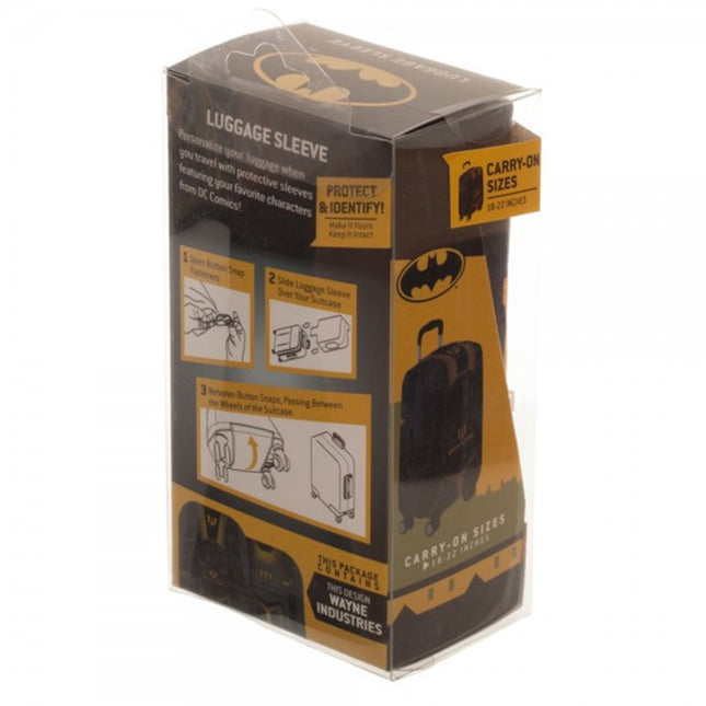 Batman Wayne Industries Travel Carry On Luggage Cover for Suitcase 18-22 inches