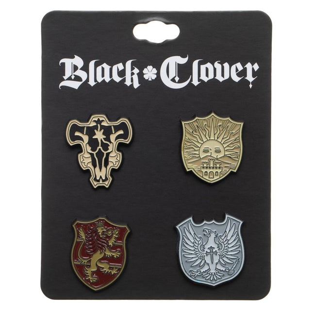 Black Clover Lapel Pin Set