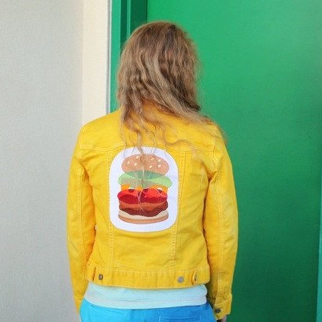 Burger Rad Look Embroidered Back Patch