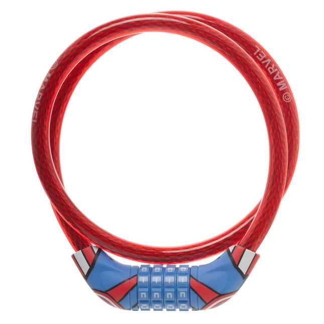 Marvel Captain America Dial Combination Braided Steel Bike Cable Lock Security