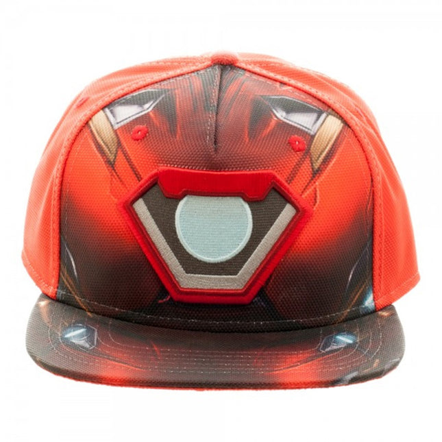Marvel Civil War Iron Man Ballistic Sublimated Snapback Baseball Cap