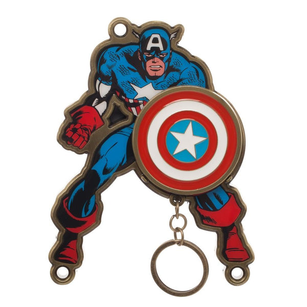 Marvel Captain America Magnetic Key Chain Ring Holder - Ooh La La Factory