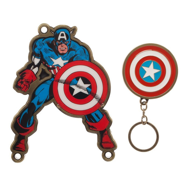 Marvel Captain America Magnetic Key Chain Ring Holder