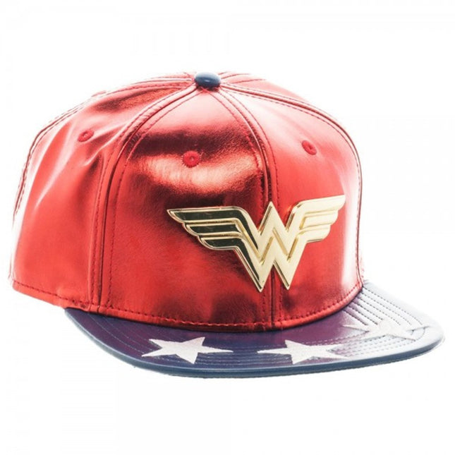 DC Comics Wonder Woman PU Suit Up Flat Brim Adjustable Snapback Baseball Cap