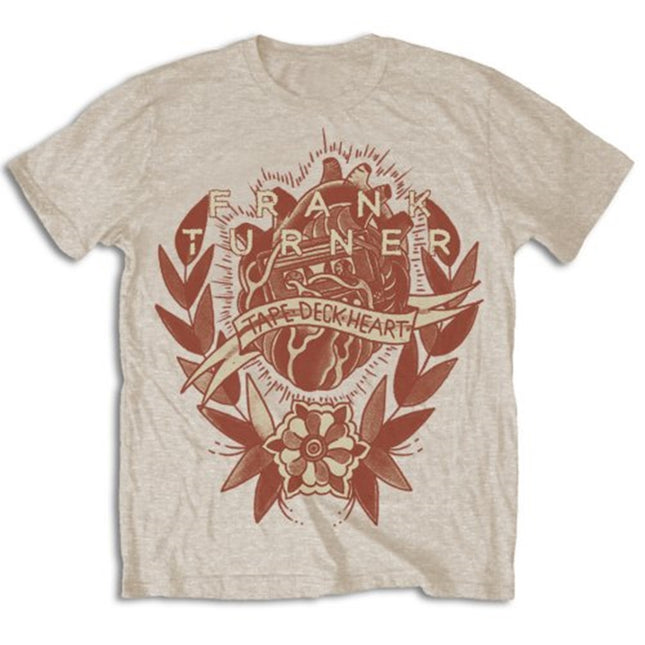 Frank Turner Men's Tape Deck Heart Cotton Short Sleeves T Shirt