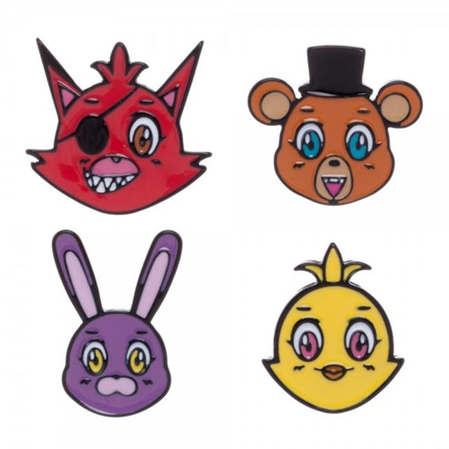 Five Nights at Freddy's Chibi Collection Lapel Button Pin Badge Set