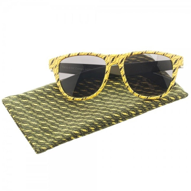 DC Comics Flash Patterned Sunglasses w/ Case
