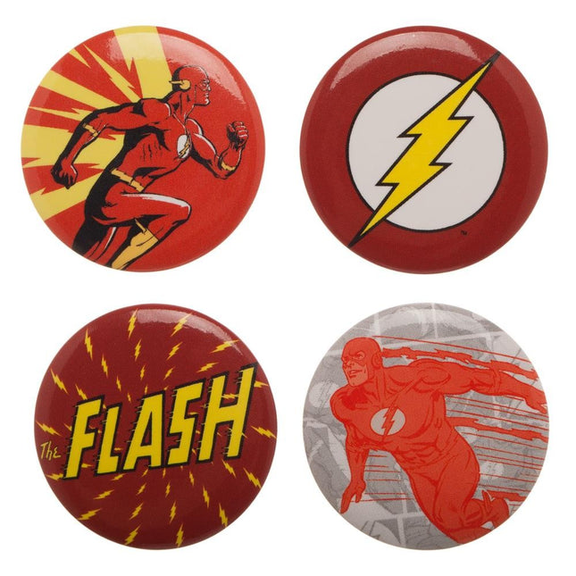 Flash Button Pin 4 Pack Set