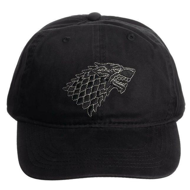 Game of Thrones House of Stark Dad Ball Baseball Cap - Dire Wolf Black