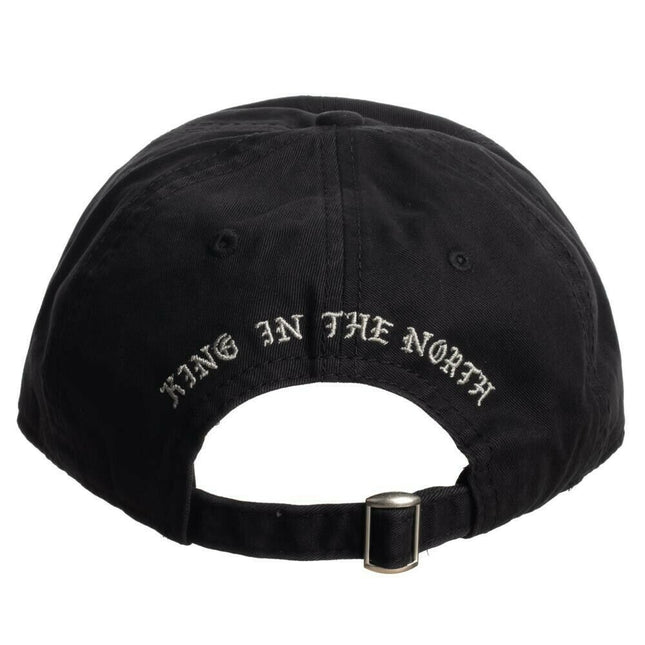Game of Thrones House of Stark Dad Ball Baseball Cap - Dire Wolf Black
