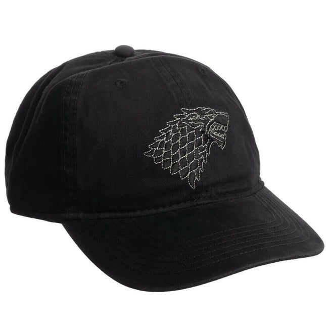 Game of Thrones House of Stark Dad Ball Baseball Cap - Dire Wolf Black