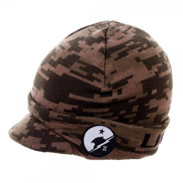 Halo 5 Camo Brown Short Billed Knit Radar Cuff Beanie