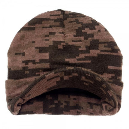 Halo 5 Camo Brown Short Billed Knit Radar Cuff Beanie