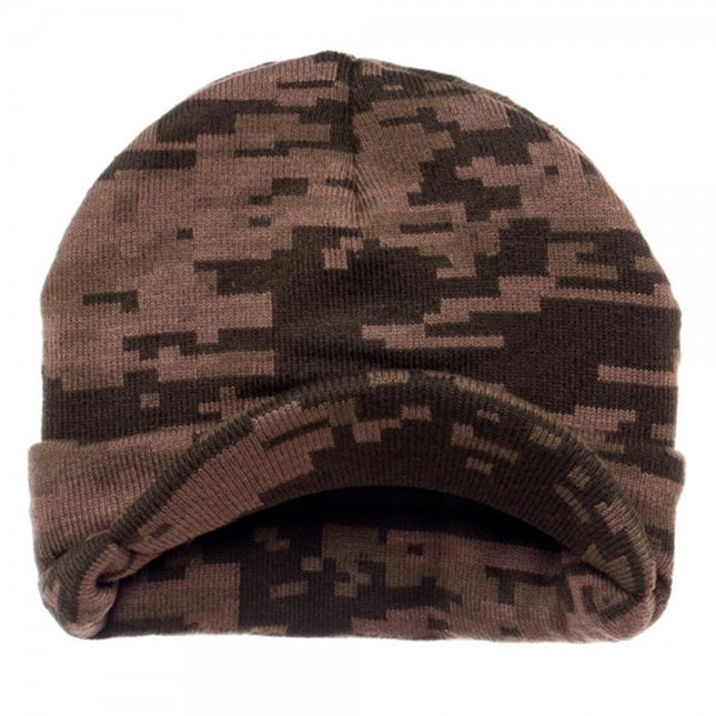 Halo 5 Camo Brown Short Billed Knit Radar Cuff Beanie