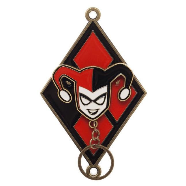 Harley Quinn Magnetic Key Chain Ring Holder